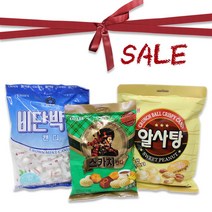 해태제과 비단박하 400g+스카치 세가지맛 317g+알사탕 319g (대용량), 1050g, 1세트