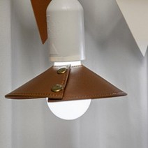 가죽 조명 커버 전등갓 조명등 커버 차박, 타입1_3cm-딥 브라운