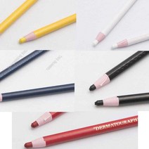 다이아몬드색연필 5색 12개입 체크용 펜슬 칼라 펜 유리용 색칠 표시용 채점용, 쿠팡1 아이스초코 흑색(113784)