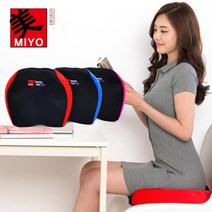 허리엔 미요 자세교정 방석 쿠션 의자방석 도넛방석 기능성방석 사무실방석, 블랙핑크