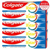 콜게이트 토탈 치약 프로페셔널 클린 110g X 5개