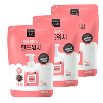 답이답이다 포밍 핸드워시 리필 어프리콧 피치향, 400ml, 3개
