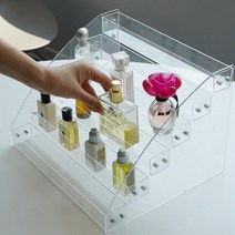 투명 아크릴 계단형 진열대 2type, 4단