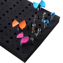 휴대용공구함 공구대 작업대 정리함110 홀 라우터 비트 스토리지 트레이 13*11 인치 EVA 도구 정리 1/4 '