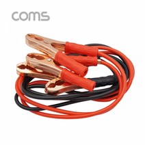Coms Coms-na179 차량용 점퍼 케이블 배터리 점프케이블 점프선 자동차 충전케이블 1.85M 500AMP, 상세페이지 참조, 1개