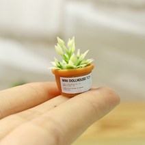 초미니화분 미니어처 미니어쳐 DIY 인테리어 장식 취미 4종세트, 말랑 미니어쳐 화분 4종세트