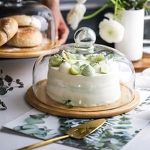 온나 우드 케익 빵 보관 트레이, 단품, 1개