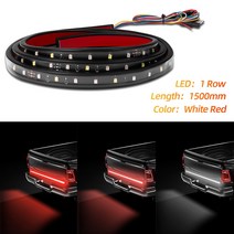 LED 테일 게이트 라이트 스트립 60 인치/48 인치 방향 지시등 브레이크등 자동차 바 1 개 토요타 픽업 트렁크 트레일러용, 02 60inch 1row 2 color