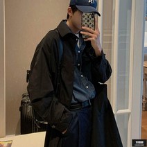 가바바 남성 청남방 심플 루즈핏 남친룩 찰떡 반팔 데님 셔츠 G58163
