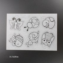 슈링클스열수축플라스틱종이 열수축 시트 필름 열수축 아트지 세트 10pc 열 수축 종이