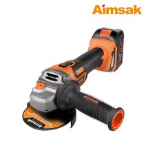 아임삭 충전 앵글 그라인더 배터리2개 BL22G806 절단석포함 21.6V-6.0Ah 풀셋트