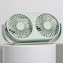 탁상형 듀얼 USB 선풍기 AQ-20, 그린