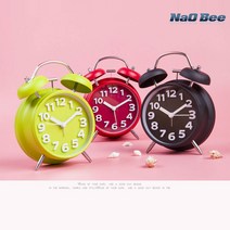 NaOBee [1+1] 시간을 선물하세요!! 클래식 미니 자명종 알람 탁상 시계 답례품 판촉물 기념품, 랜덤 발송됩니다.