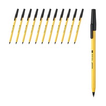 모나미 153 스틱볼펜 1.0mm, 12개입, 블랙