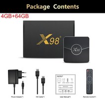 ott박스 디자인 x 98 플러스 Amlogic s905 w2 안드로이드 11 OS 듀얼 와이파이 BT 스마트 OTT TV 박스 유튜브 넷플릭스 ip tv 지원, 03 4GB 64GB_02 Eu 플러그