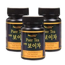 1000일 발효 운남성 보이차 추출 분말 정 60정 3통 건강환 한방영양제 부모님선물