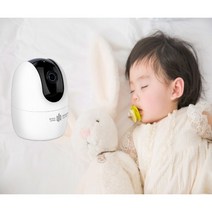 [해킹차단+블록체인] 베이비캠 가정용 cctv 스마트폰cctv 아기 홈캠 WiFi FHD고화질 모션 소리 감지, V2000+32GB