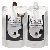 금송 이카보쿠쥬우 헤어칼라크림 500ml+500ml (오징어먹물) -, 라이트브라운