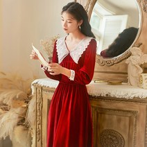 rw315 레드벨벳 원피스 개화기 의상 경성 의복