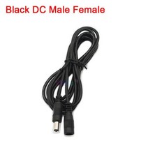 알루미늄 프로파일 연장 와이어가 DC 전원 플러그 암 수 잭 어댑터 0.5m 1 m 2m 3m 5m 10m 케이블 커넥터 5.52.1mm, 06 Black DC Male Female, 04 3m