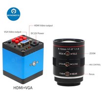 [현미경] hdmi vga 디지털 카메라 6-12mm f1.6 광학 렌즈 라이브 산업, 6mm-12mm f1.6 렌즈