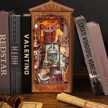 Diy Wooden Book Shelf Insert Building Kit Miniature Castle Doll Houses Handmade Crafts Gifts, 03 03