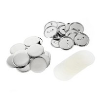 뱃지제작기 뱃지 버튼 253237445875mm 라운드 배지 부품 200 피스 금속 핀 키트 메이커 기계 DIY 도구, 200Pcs Badge Button+32mm