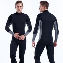 웻슈트 서핑복 남자 프리다이빙 슈트 바다수영 잠수복 남성 2022 가슴 지퍼 여성 3mm 네오프렌 플러스 사이즈, my041 회색 남자, m