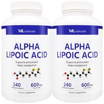 [미국빠른직구] 마이라이프 내추럴스 알파리포산 600 mg 240 야채캡슐 2병