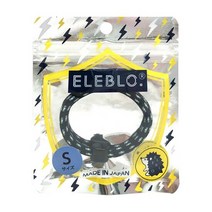 일본 ELEBLO 정전기 방지 손목밴드 차단 팔찌, 색상:S - 블랙 옐로우
