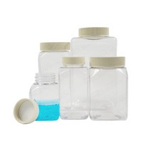 사각 페트병 샘플병 시약 용기 플라스틱 용기 PET 공병 물통 약통 보틀, 1000ml, 1개