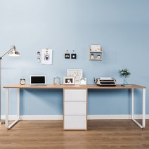 라인 유키 2인 2400 책상 MC06, 화이트