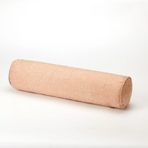 솔리드 긴 라운드 출산 베개 코튼 린넨 목 머리 받침 베개침대 의자 자동차 좌석 등받이, 05 20x120cm, 15 pink