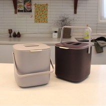 (스크래치상품) 미니 음식물쓰레기통 3L /씽크대 원룸, 큐브음식물쓰레기통3L 보라