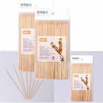 RT 산적꽂이 (중) 15cm 100P 나무꽂이, 단품