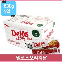청우식품 델로스 오리지널 630g 5입 탕비실 사무실 편의점 마트 과자 간식, 1개