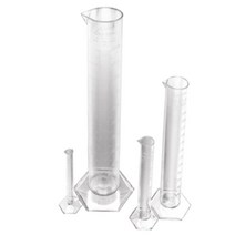 2개세트 투명플라스틱 눈금 메스실린더 초등과학키트 놀이 실험, 1000ml