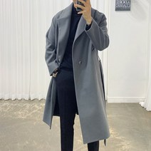 아도르클래식 스냅 버튼 4컬러 울 겨울 트렌치 코트