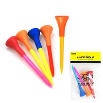 루체골프 플라스틱고무티 4개입 골프티, 83mm2개70mm2개