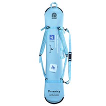 빽 스노보드부츠백 보드장비가방 스노우보드 가방 휴대용 예쁜 스노우보드백 일체형 백팩 대용량 보드데크가방, 150x28cm, 푸른 색