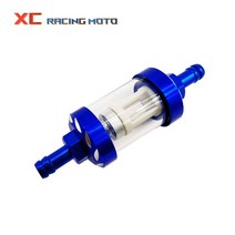 할리데이비슨 호환 커스텀 부품 7mm cnc 알루미늄 합금 유리 오토바이 가스 연료 용, 파란색