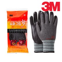 3M 슈퍼그립 핫 겨울 혹한기 기모장갑, M, 5개
