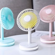 도매창고 ML-115 무드등 겸용 탁상선풍기 미니선풍기, 블루