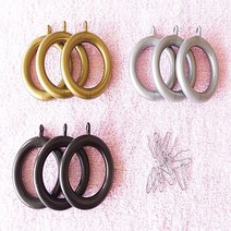 드림아트 15mm 25mm 35mm 커튼봉용 커튼링 (총 27종), 골드 - 1개