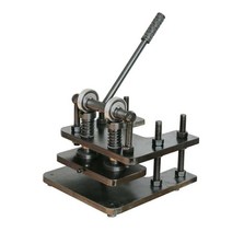 가죽재단기 가죽컷팅기 가죽 공예 섬유 핸드프레스, 싱글휠 프레스플레이트 180x120mm40kg