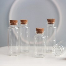코르크 마개 미니 유리병 2size 밀봉 유리 공병 용기.갓샵, 6cm