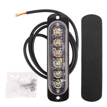 차량경광등 LED경광등 주차장경광등 비상 스트로브 스코프 경고 사이드 마커 깜박임 황색 라이트 바 플래시, 한개옵션1, 05 White Yellow