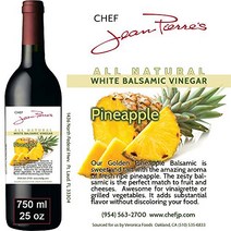Traditional Barrel aged 12 years “Golden Pineapple White Balsamic” 100% ALL NATURAL White Italian vi, 1