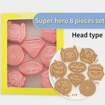 쿠키 만드는 법 망치 케이크 진저맨 커터 틀 다이소 슈퍼 영웅 베이킹 금형 만화 애니메이션 8 개 Diy 과자 장식 스탬프 주방 오븐용 접시 도구 와플 비스킷 메이커, 01 중국, 15 슈퍼 히어로 슈트