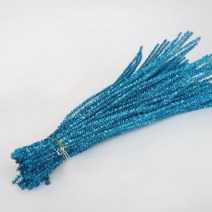 반짝이 셔닐 줄기 파이프 클리너 플러시 유선 스틱 교육용 DIY 공예 용품 장난감 공예 100 개, 터키석